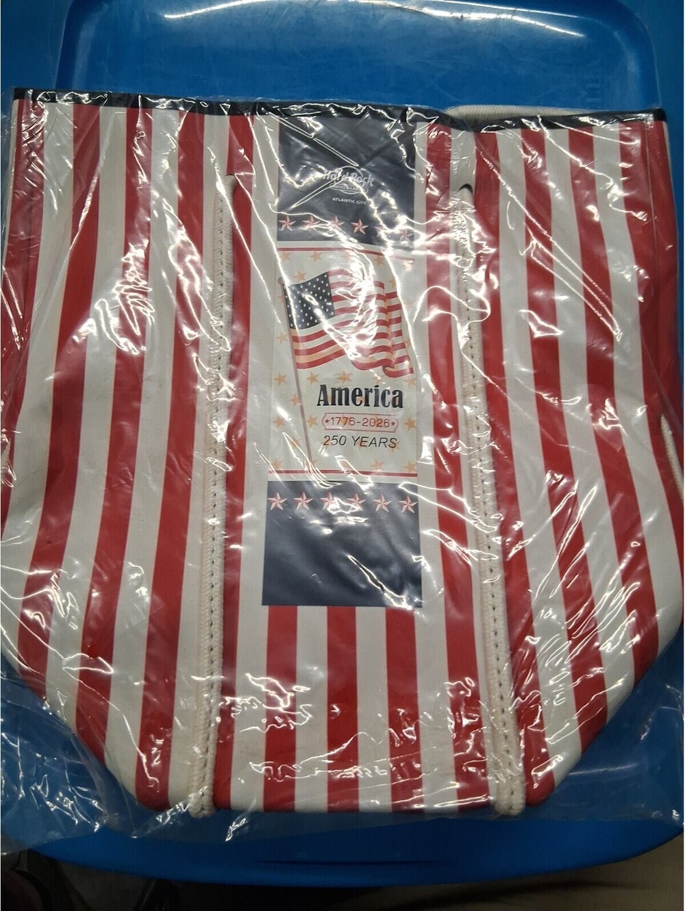 Hard Rock Atlantic City America 250 Tote Beach Bag